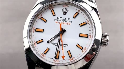 Rolex Milgauss white dial review